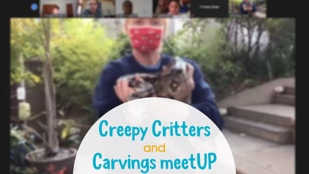 Creepy Critters and Carvings virtual meetUP