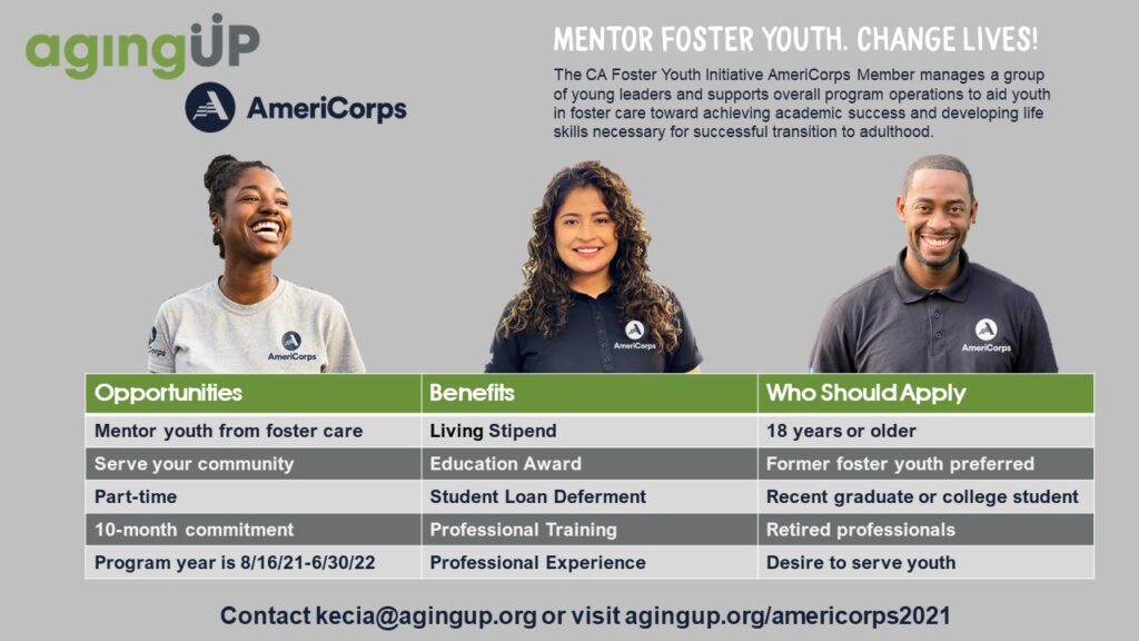 Grid explaining benefits of Joining AmeriCorps