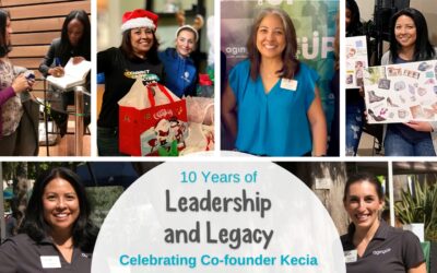 Various photos of co-founder Kecia participating in Aging UP events