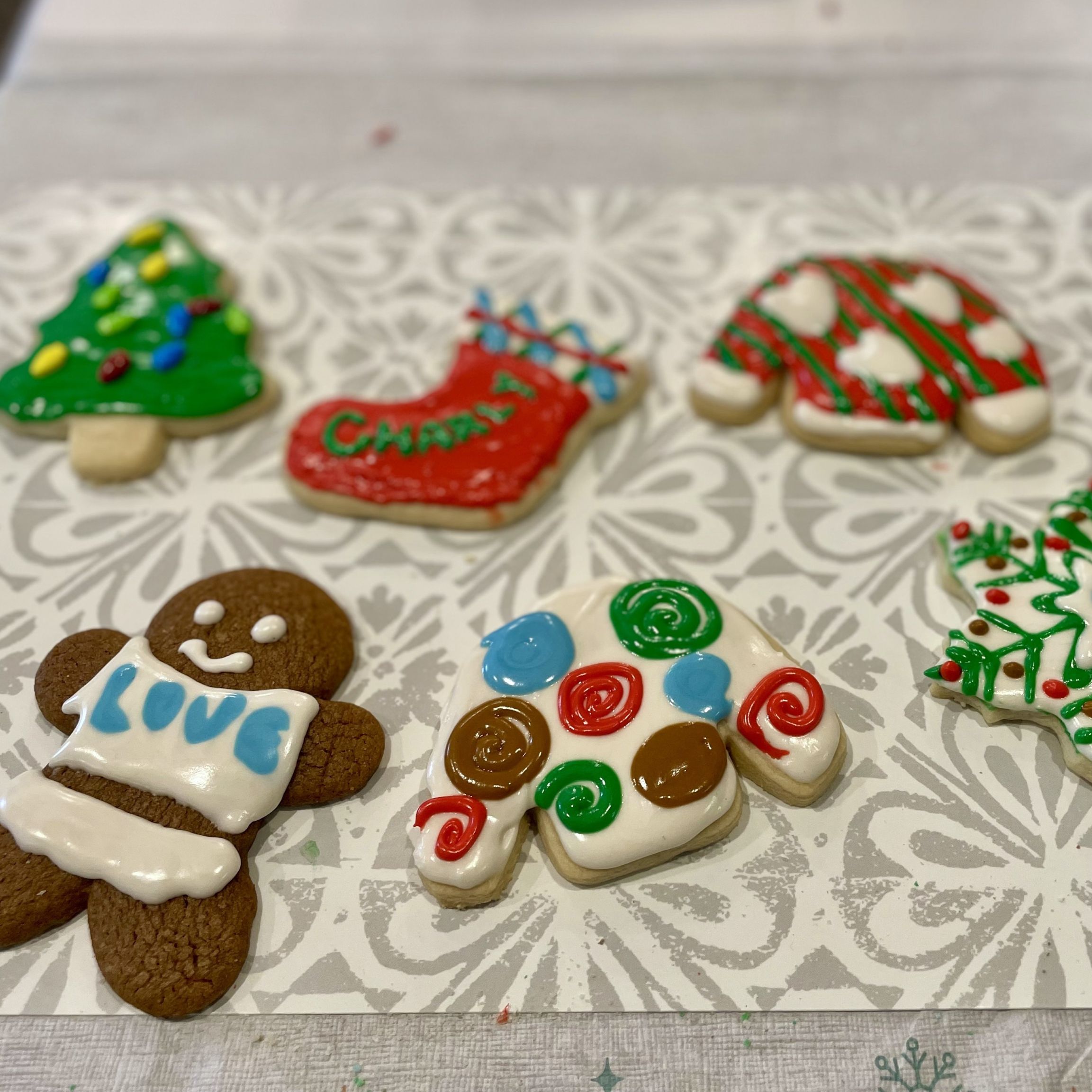 Decorated cookies