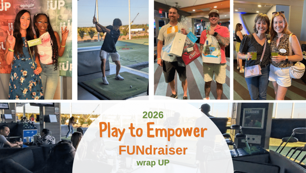 Various photos of attendees at the FUNdraiser