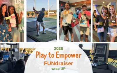 Various photos of attendees at the FUNdraiser