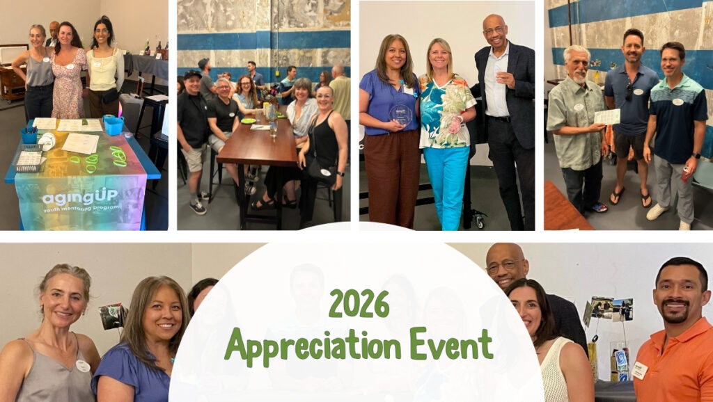 A collage of group photos from the event
